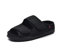 Diabetic Slippers Extra Wide Mens Edema Swollen Shoes Comfort Elderly Footwear Unisex Adjustable Surgical Orthopaedic Shoe Anti Slip Open Toe Sandals for Diabetic Feet Breathable Summer Slipper UK8.5