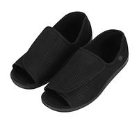 Diabetic Slippers Extra Wide Mens Edema Swollen Shoes Comfort Elderly Footwear Unisex Adjustable Surgical Orthopaedic Shoe Anti Slip Open Toe Sandals for Diabetic Feet Breathable Summer Slipper UK10.5