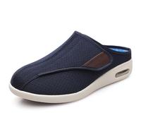 Diabetic Slippers for Men, Comfortable Adjustable Closure, Anti-Slip Orthopedic Extra Wide Shoes for Swollen Feet and Edema