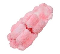 Diabetic Slippers New Women's Double Bar Slippers, Candy Color Gradient Indoor Slippers Bootie Heel Summer, Red Watermelon, 4 UK