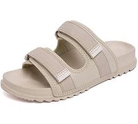 Diabetic Slippers Swollen Feet Walking Shoes,Adjustable Edema Shoes Extra Wide Orthopaedic Comfort Sandals Elderly for Unisex (Beige,45 EU)