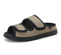 Diabetic Slippers Women Men Extra Wide Fit Swollen Feet Sandals Shoes Surgery Shoes Memory Foam Sandals Adjustable Open Toe Sandals Arthritis Edema Shoes Comfort Elderly Slippers Orthopedic Footwear