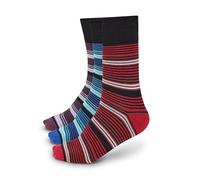 Diabetic Socks for Men, Cotton-Rich Multipack Non-Elastic Comfort Top, Wide Fit Honeycomb Design, Non-Irritating Socks for Swollen Legs, Ankles & Feet Circulatory Support (3 Pairs, Multicolors)