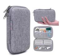 Diabetic Supplies Travel Case, Small Organizer for Lancing Device, Lancets, Needles, Glucose Meters, Test Strips and Other Diabetes Care Accessories, Hard Case for Testing Accessories Kit (Only, Grey
