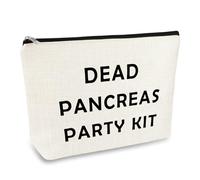 Diabetic Travel Kit Pouch Gift for Grandma Grandpa Mom Dad - Pancreas Party Supplies Makeup Cosmetic Bag - Christmas Birthday for Diabetes Awareness