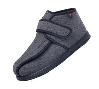 Diabetic Walking Shoes,Arthritis Swollen Feet Orthopedic Slippers Footwear Breathable Sandals House for Men Women Elderly Oxford,Grey,46