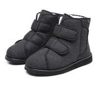 Diabetic Winter Boots for Men Women Extra Wide Slip on Adjustable Walking Shoes with Warm Comfortable Plush Lining Outdoor Boot for Edema Feet