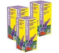 Diabetin PhytoConcentrate Drops Pack Of 3 - 21 Day Course - Natural Plant Extracts - Blood Sugar Reduction - Cholesterol Control