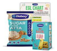 diabexy Kit for Diabetes (Atta - 1kg, Breakfast Bar - 160 gm and glycemic Load Chart)