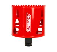 Diablo Bi-Metal Hole Saw for Wood, Metal and Plastics, 3" Diameter | 2-3/8" Length, Snap-Lock Plus Mandrel System, Variable Tooth Design, Tool-Free Plug Ejection - DHS3000W12