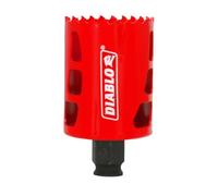Diablo Bi-Metal Hole Saw for Wood, Metal & Plastics - 2" Diameter | 2-3/8" Length - Snap-Lock Plus Mandrel System, Variable Tooth Design, Tool-Free Plug Ejection - DHS2000W24