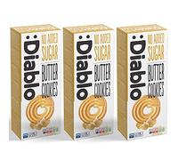 Diablo Butter Cookies |No Added Sugar| Sweetened with Maltitol |135g (Pack oF 3)