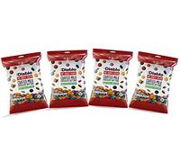 Diablo Chocolate Candy Coated Buttons - No Sugar Added, Bite Size Colorful Shell Coating - Sweetened with Stevia, Perfect for Gifting Chocolates - 40g, Milk Chocolate, Pack of 4