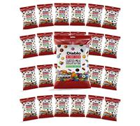 Diablo Chocolate Candy Coated Buttons - No Sugar Added, Bite Size Colorful Shell Coating - Sweetened with Stevia, Perfect for Gifting Chocolates - 40g, Chocolate, Pack of 24