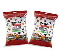 Diablo Coated Milk Chocolate Buttons | No Added Sugar | Sweetened with Stevia | Perfect for Gifting | 40g (Pack of 2)