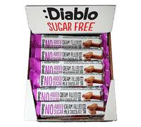 Diablo Cream Filled Milk Chocolate Wafers - No added Sugar, Maltitol Sweetened Treat, Individually Wrapped Biscuits Hamper Basket Ready Snack Pack, Perfect for Gifting - 30g, Pack of 24