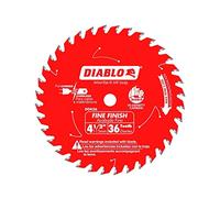 Diablo D0436X 4-1/2-Inch 36 Tooth ATB Cordless Trim Saw Blade with 20-Millimeter Arbor and 3/8-Inch Reducer Bushing