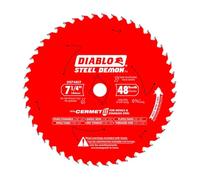 Diablo D0748CF STEEL DEMON 7 1/4 inch 48 Teeth Metal and Stainless Steel cutting Saw Blade CERMET II Carbide Up to 5X Longer Life