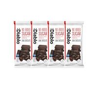 Diablo Dark Chocolate - Maltitol Sweetened, Low Carb, Keto Friendly Sugar Free Chocolate Bar - Celebrate any Occasion, Birthdays, Valentines, Anniversary and More, Perfect for Gifting - 85g - 4 Packs