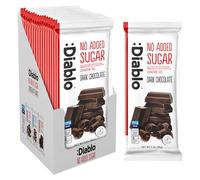 Diablo Dark Chocolate - Maltitol Sweetened, Low Carb, Keto Friendly Sugar Free Chocolate Bar - Celebrate any Occasion, Birthdays, Valentines, Anniversary and More, Perfect for Gifting - 85g - 15 Pack