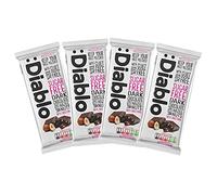 Diablo Dark Chocolate with Hazelnuts, Sugar-Free Chocolate Bar, 4 x 85g