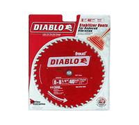 Diablo Finishing Saw Blade for Wood - 8-1/4" Diameter, 40 ATB Teeth, 5/8" Arbor, .094" Kerf, 15