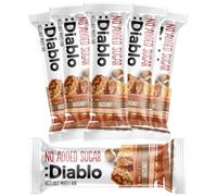 Diablo Hazelnut Muesli Bar - No Added Sugar Healthy Snacks & Breakfast Bar Sweetened with Maltitol, Low Sugar Snacks Food, Great for Gifting, Work, School, or Travel - 30g Each (Pack of 6)