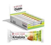 Diablo Lime Muesli Bar | No Added Sugar | Sweetened with Maltitol | Breakfast Bars | Diabetic Friendly Hamper Available - Perfect for Gifting | 1 Bar 30g (Pack Of 28)