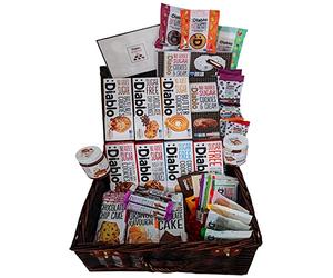 Diablo Mega Sweet Hamper - Sugar Free Sweets Gift Box with No Added Sugar Treats - Selection of Chocolate, Cookie & Cake, Ideal for Valentine's Day, Fathers Day, Mothers Day, Birthday & Christmas
