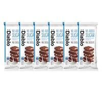 Diablo Milk Chocolate with Sweetener | Sweetened by Maltitol | No Added Sugar| Perfect for Gifting | 85g. (Pack Of 6)
