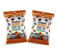 Diablo Peanut Milk Chocolate Treats | No Added Sugar| Sweetened with Stevia | Diabetic Chocolate Hamper Basket Available - Perfect for Gifting | 40g (Pack Of 4)