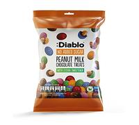Diablo Peanut Milk Chocolate Treats | No Added Sugar| Sweetened with Stevia | Diabetic Chocolate Hamper Basket Available - Perfect for Gifting | 40g (Pack Of 4)