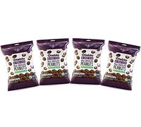 Diablo Milk Chocolate Peanuts - No Added Sugar, Sweetened with Stevia - Individually Packed Bags, Chocolate Covered Nuts Hamper Basket Available, Perfect for Gifting - Milk Chocolates - 40 g Pack of 4