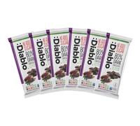 Diablo No Added Sugar 80% Dark Chocolate Bar - 75g, Pack of 6 | 80% Dark Chocolate, No Added Sugar, Sweetened with Stevia, Gluten Free