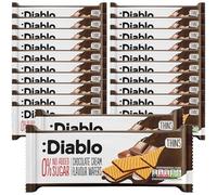 Diablo No Added Sugar Chocolate Cream Wafers - Nut-Free & Soya-Free Thin Wafers, Perfect for Guilt-Free Snacking & Special Occasions, Sweet Treats for All - 150g (Pack of 22)
