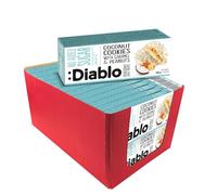 Diablo No Added Sugar Coconut Cookies with Caramel & Peanuts - Delicious No Sugar Biscuits, Guilt-Free Snacks for Adults and Families, Crumbly Sweet Treats Sweetened with Maltitol, 100g (Pack of 26)