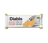 Diablo No Added Sugar Coconut Cream Filled Wafers Biscuits - Nut-Free & Soya-Free Thin Wafers, Perfect for Guilt-Free Snacking & Special Occasions, Sweet Treats for All - 150g, Pack of 1