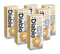 Diablo No Added Sugar Cookies Butter Flavour - Low Sugar Snacks, Cookies Biscuits for All, Sweetened with Maltitol, Ideal for Gifting, Festive Hampers, Holiday & Special Occasions - 135g Pack of 6