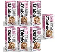 Diablo No Added Sugar Cookies, Chocolate Chips & Cranberry - Low Sugar Snacks, Cookies Biscuits for All, Sweetened with Maltitol, Ideal for Gifting, Festive Hampers & Holiday Events - 135g Pack of 7