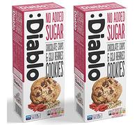 Diablo No Added Sugar Cookies, Chocolate Chips & Goji Berries - Low Sugar Snacks, Cookies Biscuits for All, Sweetened with Maltitol, Ideal for Gifting, Festive Hampers & Holiday - 135g Pack of 2