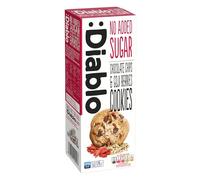 Diablo No Added Sugar Cookies, Chocolate Chips & Goji Berries - Low Sugar Snacks, Cookies Biscuits for All, Sweetened with Maltitol, Ideal for Gifting, Festive Hampers & Holiday - 135g Pack of 13