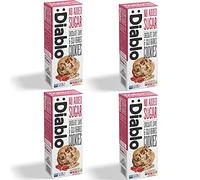 Diablo No Added Sugar Cookies, Chocolate Chips & Goji Berries - Low Sugar Snacks, Cookies Biscuits for All, Sweetened with Maltitol, Ideal for Gifting, Festive Hampers & Holiday - 135g Pack of 4