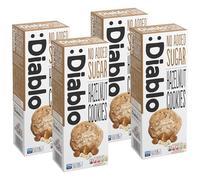 Diablo No Added Sugar Cookies, Hazelnut - Low Sugar Snacks, Cookies Biscuits for All, Sweetened with Maltitol, Ideal for Gifting, Festive Hampers, Holiday Events & Special Occasions - 135g Pack of 13