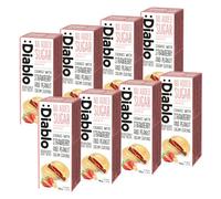 Diablo No Added Sugar Cookies with Strawberry and Peanut Cream Coating - Delicious No Sugar Biscuits, Guilt-Free Snacks for Adults & Families, Sweet Treats Sweetened with Maltitol, 100g (Pack of 8)