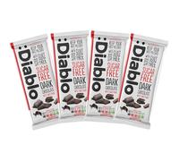 Diablo No Added Sugar Dark Chocolate Bar - Maltitol Sweetened, Low Carb & Gluten-Free Treat, Ideal Snack for All - Celebrate Any Occasion, Birthdays, Valentine’s, Anniversary - 85g, 4 Packs