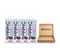 Diablo No Added Sugar Dark Chocolate with Hazelnuts Bars 85g (Pack of 4) - Rich Cocoa & Nutty Crunch Low Sugar Chocolate | Maltitol Sweetened Indulgent Snack