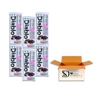Diablo No Added Sugar Dark Chocolate with Hazelnuts Bars 85g (Pack of 6) - Rich Cocoa & Crunchy Nut Low Sugar Chocolate | Maltitol Sweetened Snack for Sharing & Gifting