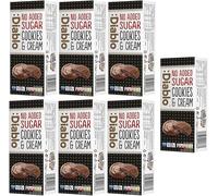 Diablo No Added Sugar Dark Cookies & Cream with Brownie Filling Covered in Dark Chocolate - No Added Sugar Biscuits Snacks for All, Sweet Treats Sweetened with Maltitol, 128g (Pack of 7)