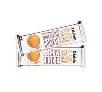 Diablo No Added Sugar Digestive Cookies - Low Sugar Snacks, Cookies Biscuits for All, Sweetened with Maltitol, Ideal for Gifting, Festive Hampers, Holiday Events & Special Occasions - 150g Pack of 2