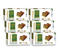 Diablo No Added Sugar Dubai Chocolate Bar - Smooth & Rich No Added Sugar Chocolate for All, Great for Gifting on Christmas, Birthdays, Valentines & More, Ideal Snack for Adults & Kids, 200g Pack of 6